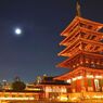 月夜の大阪四天王寺
