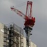 駅前のクレーン（1月23日）