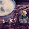 ばななじゅーすと白玉クリームぜんざい。