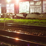夜の貨物列車