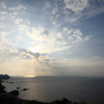 秋雲の光