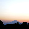 我が町の富士　夕焼け