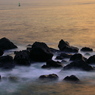 夕暮れの海