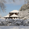 雪の偕楽園