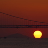 だるま夕日と瀬戸大橋