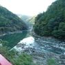 夕暮れの保津峡