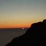鳥海山からの夕日
