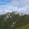 燕山荘から望む燕岳