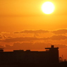 秋の夕日