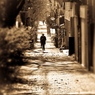 Winter Light on a Pavement