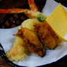 カニ天ぷら＆牡蠣フライ