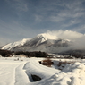 雪景色の名山「伊吹山」