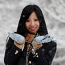 舞う雪