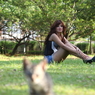  Arleksa.　公園にて