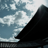 京都で見上げた春の空