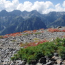 初秋の穂高連峰