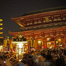宝蔵門と五重塔～三社祭の夜