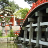 朱色の太鼓橋