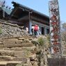 山頂。