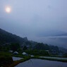 棚田朝日
