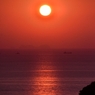 夕日が沈み
