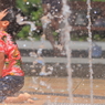 滝のような雨