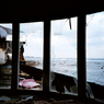 UFO屋敷から海　-LOMO  LC-A-
