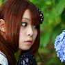 紫陽花を見つめて