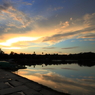 アンコール・ワットの夕焼け