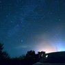 キャンプ場そばの星空