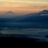 諏訪湖と富士山