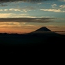 朝焼けの富士山