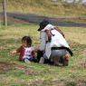 狭山公園の親子（２）