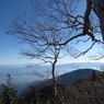 蝶ヶ岳登山道から見る安曇野