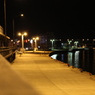 流氷街道の夜の散歩道