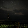 星空とクレーンとテトラポット