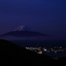 富士山と河口湖周辺の夜景