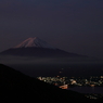 富士山と河口湖周辺の夜景