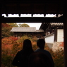 二人で眺める京の秋。