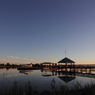 Seaplane at dusk