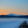 Mountain Chokai of the misty other side 