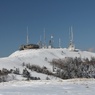 雪原から王ヶ頭を望んで