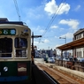 青空と路面電車