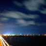 The night view that rises in darkness