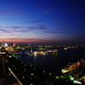 往く夏の夕景　横浜黄昏　FISH-EYE