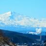 The Mount Chokai which approaches