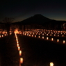アイスキャンドルと富士山