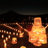 アイスキャンドルと富士山