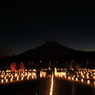 アイスキャンドルと富士山