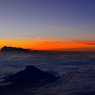 夕暮れの富士山